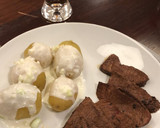 Foto del paso 6 de la receta: Papas en salsa de yoghurt (Pellkartoffeln o papas a la alemana)