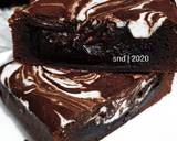 Dark Chocolate Cream Cheese Fudgy Brownie ala SND πΊπ² langkah memasak 9 foto