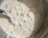 A picture of step 4 of Oats Uttapam.