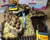 Foto langkah ke 14 dari resep Cake Ultah (Construction Theme).