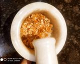 A picture of step 2 of Walnut caramel Payesh (kheer).