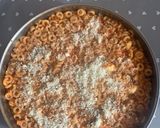 A picture of step 5 of Anelletti Timballo.