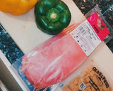 Foto del paso 1 de la receta: Salteado de pavo+pimientos+cebolla