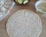 Une image de l'étape 1 de Wrap cruditées.