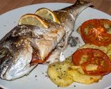 Foto del paso 7 de la receta Dorada al horno con guarnición 🐟🌻