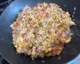 A picture of step 5 of Chicken & Hotdog Fried Rice Recipe.