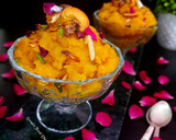 A picture of step 6 of Instant Moong Dal Halwa.