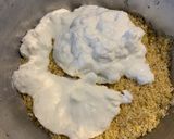 A picture of step 2 of Broken Wheat corn bread.