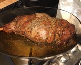 Une image de l'étape 6 de Gigot d'agneau mariné à la crème d'ail,romarin et basilic.