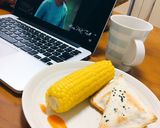 Hình bước làm 5 của món Bữa sáng cùg sandwich cá hồi sốt trứng 😻