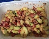 Une image de l'étape 8 de Courgette et tomates au parmesan et épices italiennes.