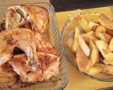 Foto del paso 4 de la receta: Pollo al horno con papas🥔🥔😋