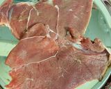 A picture of step 1 of Butter Beef Steaks serve with pepper white sauce and stir fry veggies.