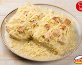 Foto del paso 3 de la receta: Sándwich de pollo gratinado 😍