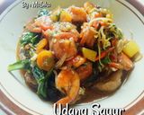 Foto langkah ke 4 dari resep Udang Sayur Bumbu Lada Hitam.