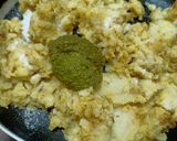 A picture of step 2 of Chutney Aloo Toast.