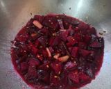 A picture of step 2 of Beetroot coconut chutney.