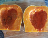 Foto del paso 1 de la receta: Pastel de patata calabaza y bacalao desalado 🥜🎃🐟
