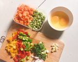 Hình bước làm 1 của món Cơm chiên