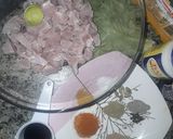 A picture of step 1 of Chicken shawarma.