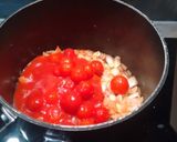 A picture of step 2 of Smoked River cobbler fillets with a cherry tomato sauce.