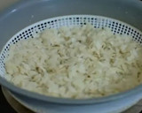 A picture of step 1 of Kanda poha (Bombay style).