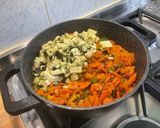 Une image de l'étape 15 de Curry de légumes sautés au gingembre et coriandre.