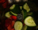 A picture of step 3 of Strawberries and cucumber smoothy.