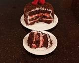Chocolate Layer Cake with Strawberry Cream Filling, White Chocolate Ganache Frosting coated with a Chocolate Crumble recipe step 31 photo