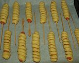 Φωτογραφία βήματος 3 της συνταγής "Corn" dogs με λωρίδες σφολιάτας