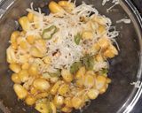 A picture of step 3 of Steamed Masala cheesy and salty sweet corn recipes.