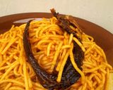 A picture of step 8 of Palm Oil Spaghetti.