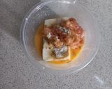 Foto langkah ke 1 dari resep Salmon tofu goreng (Mpasi 11+).