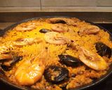 A picture of step 13 of Seafood Paella.