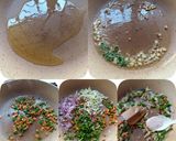 A picture of step 2 of Vegetable fried Rice.