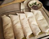 A picture of step 7 of Green Chile Chicken Enchiladas.