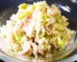 A picture of step 20 of Microwave Broccoli and Imitation Crab with Sesame Mayo Salad.