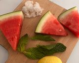 A picture of step 2 of Minty Watermelon Gond Katira Lemonade Fizz.