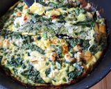 Une image de l'étape 2 de Frittata petits pois, épinards et ricotta.