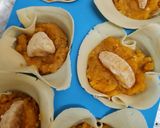 Foto del paso 2 de la receta: Empanadas abiertas o canastitas sin masa de harina, rellenas de zapallo, mandarina y nuez