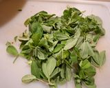 A picture of step 1 of Dahi Chicken Curry with Fenugreek Leaves.