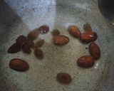 A picture of step 2 of Rava coconut burfi cardamom flavour.