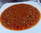 A picture of step 6 of 3 spice Daal Chana.