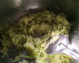 A picture of step 1 of Dudhi Halwa.