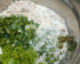 A picture of step 4 of Methi Mutter Dhokla.
