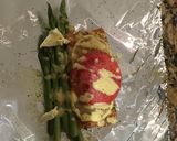 A picture of step 6 of Salmon and Asparagus Foil.