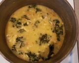 A picture of step 2 of Polenta Chicken, Bean & Kale Soup.