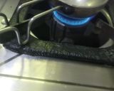 A picture of step 4 of Amla pachadi.