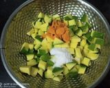 A picture of step 1 of Chana Methi Mango Pickle (Gujarati Style).