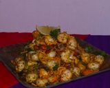 A picture of step 3 of Makhana Bhel.
